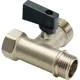 Кран шаровый трёхходовой Aqualink 1/8" наружный-внутренний