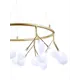 Люстра потолочная Natali Kovaltseva GRACE GRACE 75125/6С GOLD SATIN 18 ламп 15 м² цвет белый золотой