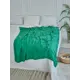 Плед Almaforhome КвадратыПок/зелен, 215x140 см, трикотаж, цвет зеленый