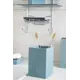 Стакан для зубных щеток Fixsen Gusto FX-300-3 полирезин цвет серый
