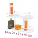 Полка для ванной комнаты Алтайский Металлист АЛТ46 двухъярусная 27x40x11 см металл цвет белый
