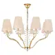 Люстра подвесная CRYSTAL LUX ARMANDO SP8 GOLD 8 ламп цвет золотой