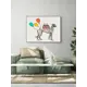 Постер ПростоПостер Пес с шарами и тортом 90x120 см в подарочном тубусе без рамы