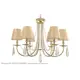Светильник потолочный Crystal Lux VICTORIA VICTORIA SP6 GOLD/AMBER 6 ламп 24 м² цвет золото