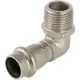 Угольник 90° Valtec наружная резьба 3/4"х28 мм нержавеющая сталь