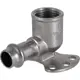 Водорозетка Valtec 22x1/2" мм нержавеющая сталь
