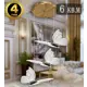 Люстра потолочная светодиодная Natali Kovaltseva LED LAMPS 81366 GOLD 6 м² нейтральный белый свет цвет белый