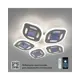 Люстра потолочная светодиодная Estares Amalia 3D RGB с пультом управления 25 м² изменение цвета RGB цвет прозрачный