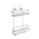 Полка для ванной Kleber Lite KLE-LT055 2-ярусная 11х26х35.5 см