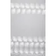 Тюль Пегас YML1203 на шторной ленте 250x300 см, цвет белый