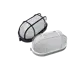 Светильник ЖКХ с решеткой Round WP 60 21 02 60 Вт IP54, накладной, овал, цвет черный