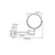 Зеркало увеличительное настенное Raiber RMM-1112