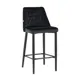 Стул барный 47х98х51 см Стул Груп Диего велюр черный