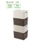Корзина Violet 811896-4 23.50x17.50x24.50 см полипропилен цвет латте/темно-коричневый 4 шт