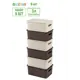 Корзина Violet 811898-6 25.50x26.50x36.50 см полипропилен цвет латте/темно-коричневый 6 шт