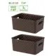 Корзина Violet 811901_2 17.50x18.50x24 см полипропилен цвет темно-коричневый 2 шт