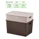 Корзина Violet 811871+2а 25.50x26.50x36.50 см полипропилен цвет светло-коричневый/темно-коричневый 2 шт