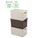 Корзина Violet 811896-3 24.50x33.50x35.50 см полипропилен цвет латте/темно-коричневый 3 шт