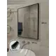Зеркало для ванной Toda Alma T693540BL без полки 69x54см