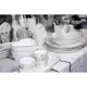 Тарелка обеденная Bastion Collections White/edge black