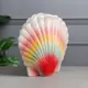 Ваза керамическая "Ракушка" цветная, 27 см, микс, настольная