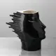 Ваза керамическая "Афродита" глянец, чёрная, 24 см, настольная