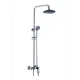 Душевая стойка Diadonna D86-335117BL с тропическим душем и смесителем 3 режима цвет черный