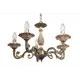 Люстра подвесная Abrasax SD706 5 ламп цвет коричневый