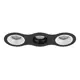 Светильник точечный Встраиваемый LIGHTSTAR Domino D637060706 под отверстие 90 мм 6.8 м² цвет белый/черный