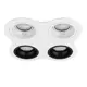 Светильник точечный Встраиваемый LIGHTSTAR Domino D64606060707 под отверстие 90 мм 9.1 м² цвет белый/черный