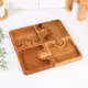 Менажница Simaland "Пазл" 4 секции дуб 30x30x2.5 см