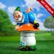 Садовая фигура Хорошие сувениры Гном на Мухоморе на животе 37x22см