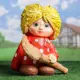 Садовая фигура Хорошие сувениры Домовой с веником 39см