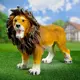 Садовая фигура Хорошие сувениры Лев стоящий 58x42x22см