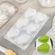 Форма для муссовых десертов и выпечки Доляна «Листочек» 29.5×17×3.2 см 6 ячеек 8.7×5.5 см цвет белый