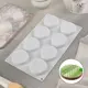 Форма для муссовых десертов и выпечки Доляна «Твид» 29.5×17×1.4 см 8 ячеек d=6 см цвет белый