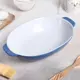 Форма для выпечки Доляна «Овал. Звёздные волны» 29.5×18.5×6 см цвет синий
