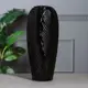 Ваза настольная керамическая "Перо" черная, 38 см