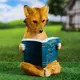 Садовая фигура Лиса с книгой 30x19x17см