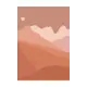 Постер Природа - Вечер в горах 40x50 см в раме