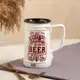 Бокал для пива Керамика ручной работы"Beer" прямой белый 0.6 л 3256253 3256253