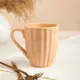 Кружка Керамика ручной работы "Ребристая" бежевая 0.4 л