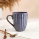 Кружка Керамика ручной работы "Ребристая" графит керамика 0.4 л