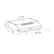 Вытяжка Lex Simple 2M 600 IX 60x15x50 см цвет серебристый
