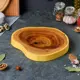 Блюдо-доска Доброе дерево "Олива" 25-30x15x20 см массив оливы микс