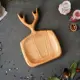 Доска для подачи Доброе дерево "Рога" 30x20 см массив ясеня