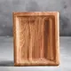 Тарелка для подачи Доброе дерево 18x15 см массив дуба