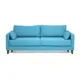 Диван прямой Nrava Trend 213x88x92 см ламинат цвет бирюзовый