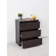 Комод Letta 60x73x35 см 3 ящика ЛДСП цвет темно-коричневый 2946