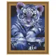 Алмазная мозаика Molly 3D с нанесенной рамкой 40x50 см Учусь плавать (23 цвета)